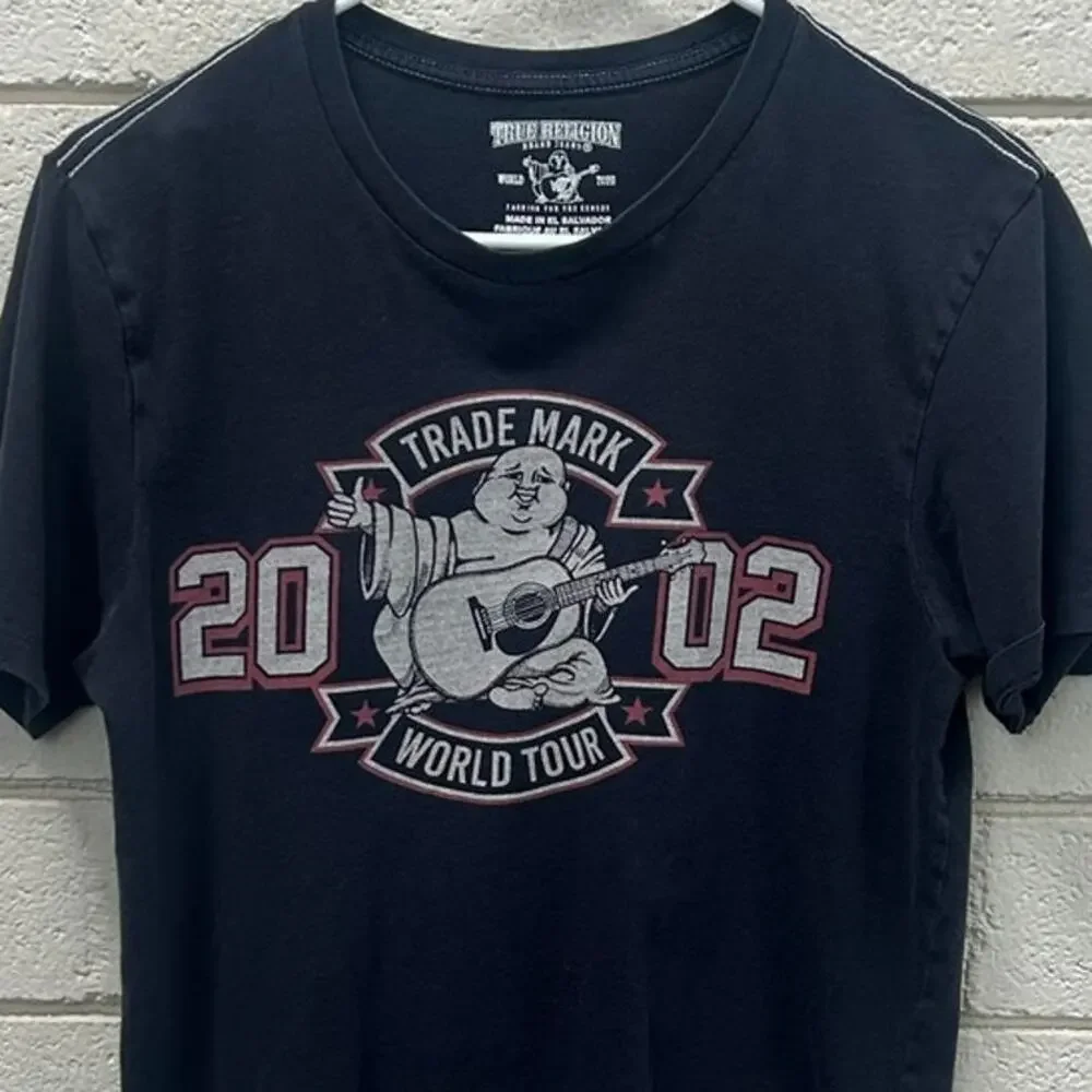 True Religion World Tour 2002 black graphic t-shirt size XS
